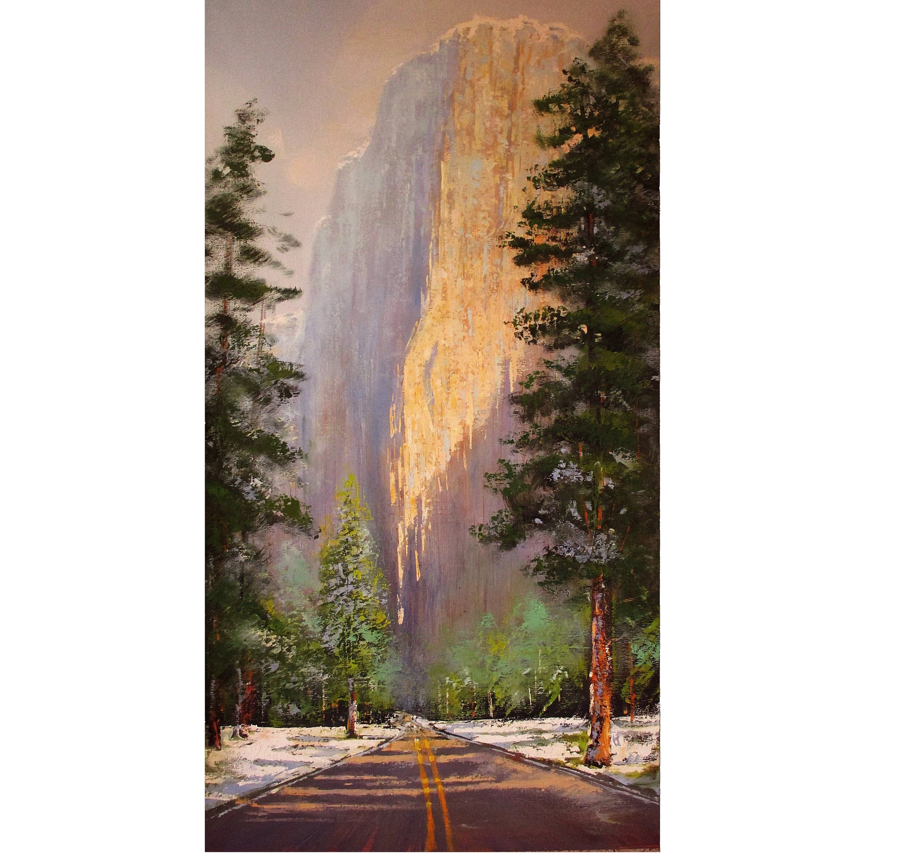Yosemite Painting ORIGINAL OIL PAINTING on Canvas Large Etsy