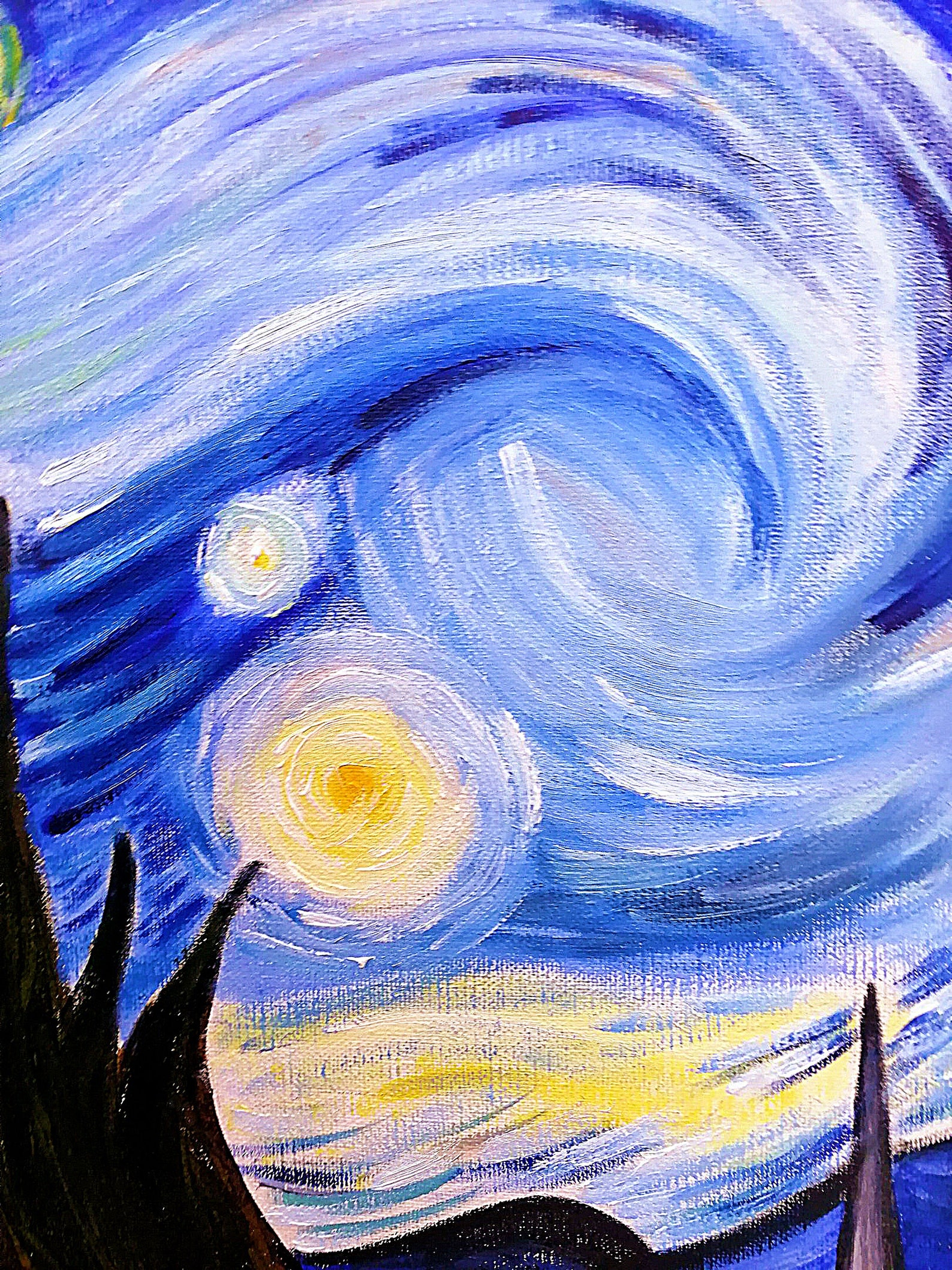 Картина звездная ночь. «Звёздная ночь» Ван Гог. Ван Гог Звёздная ночь оригинал. Ваня Гог Звездная ночь. Ванн ног Звёздная ночь.