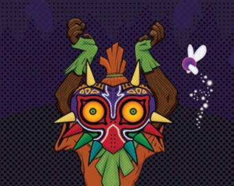 Skull Kid and Moon (Majora's Mask)