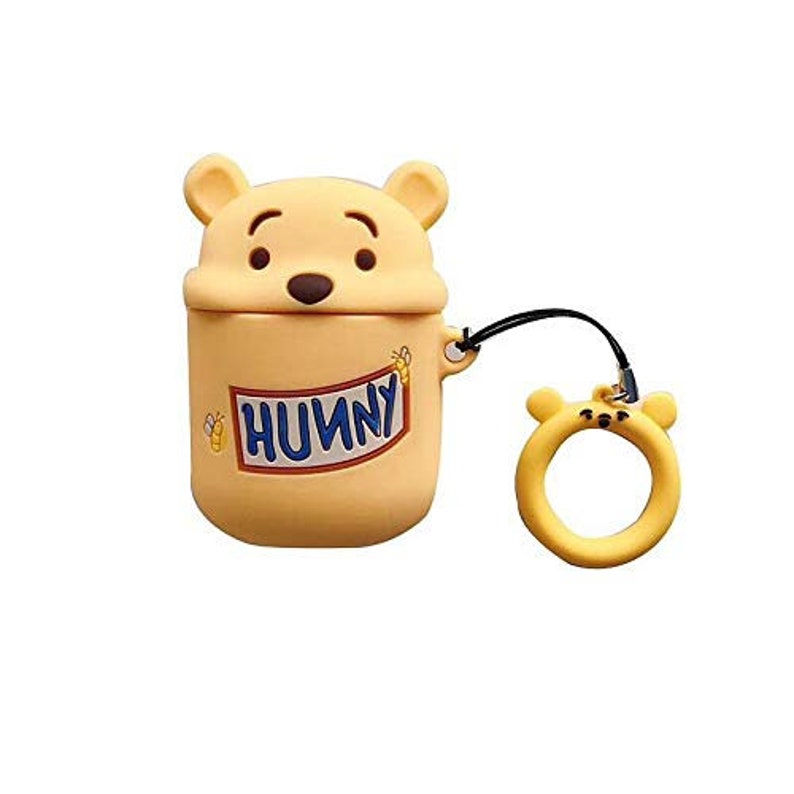 Pooh Hunny Silicone Cover for Apple Airpods Purse CharmsDisneyKey Cap Cute GIFT For Her Him Boyfriend Girlfriend Ready to ship