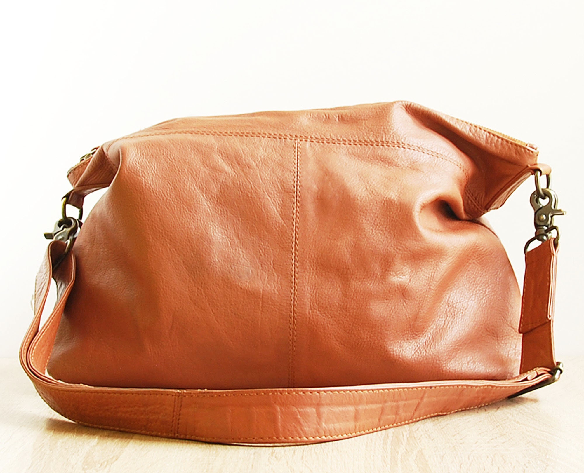 Depeche Vintage Brick Leather Shoulder Bag
