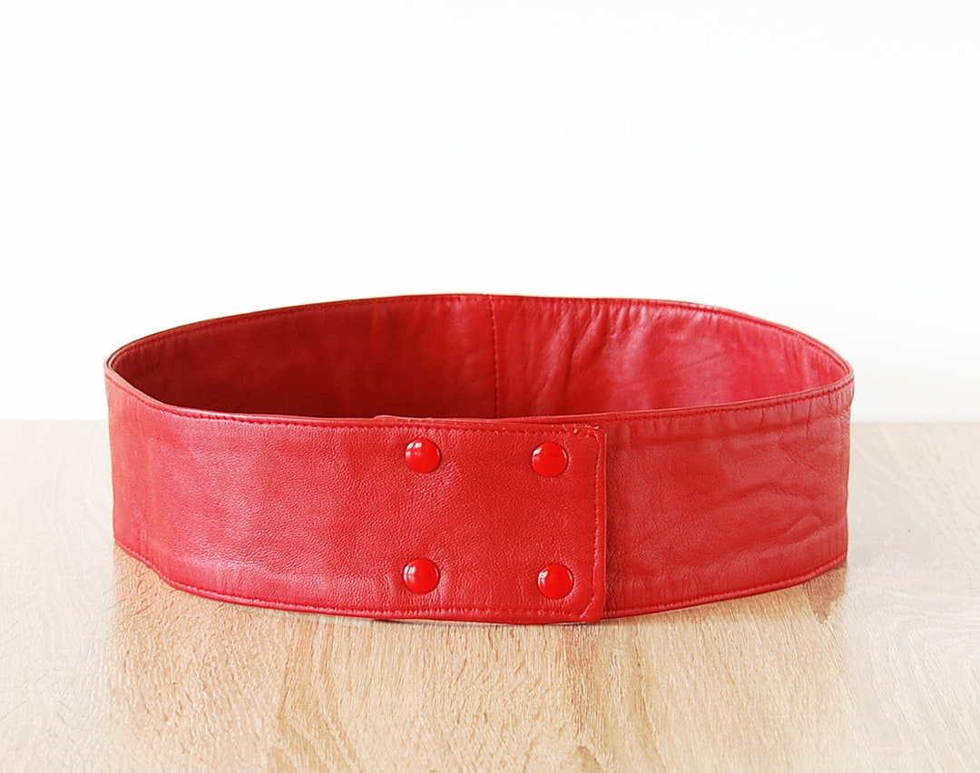 ladies red belt