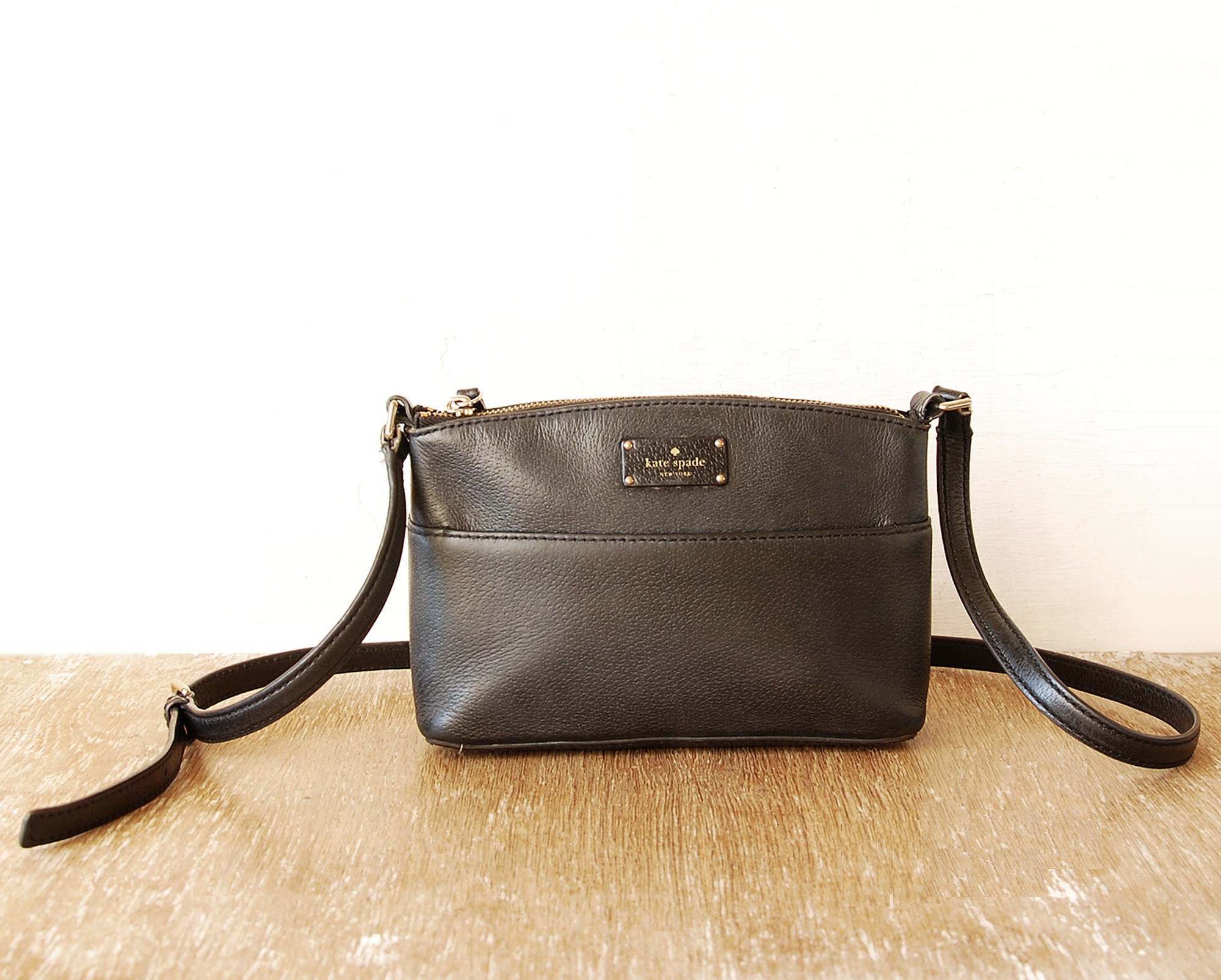Kate Spade New York Vintage Leather Bag Black Leather Purse - Etsy