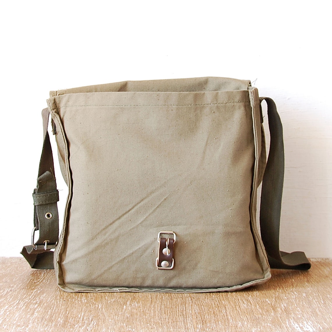 Military Green Canvas Bag Cross Body Bag Messenger Bag Army Etsy