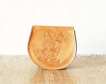 porte-monnaie de poche vintage, petit porte-monnaie en cuir