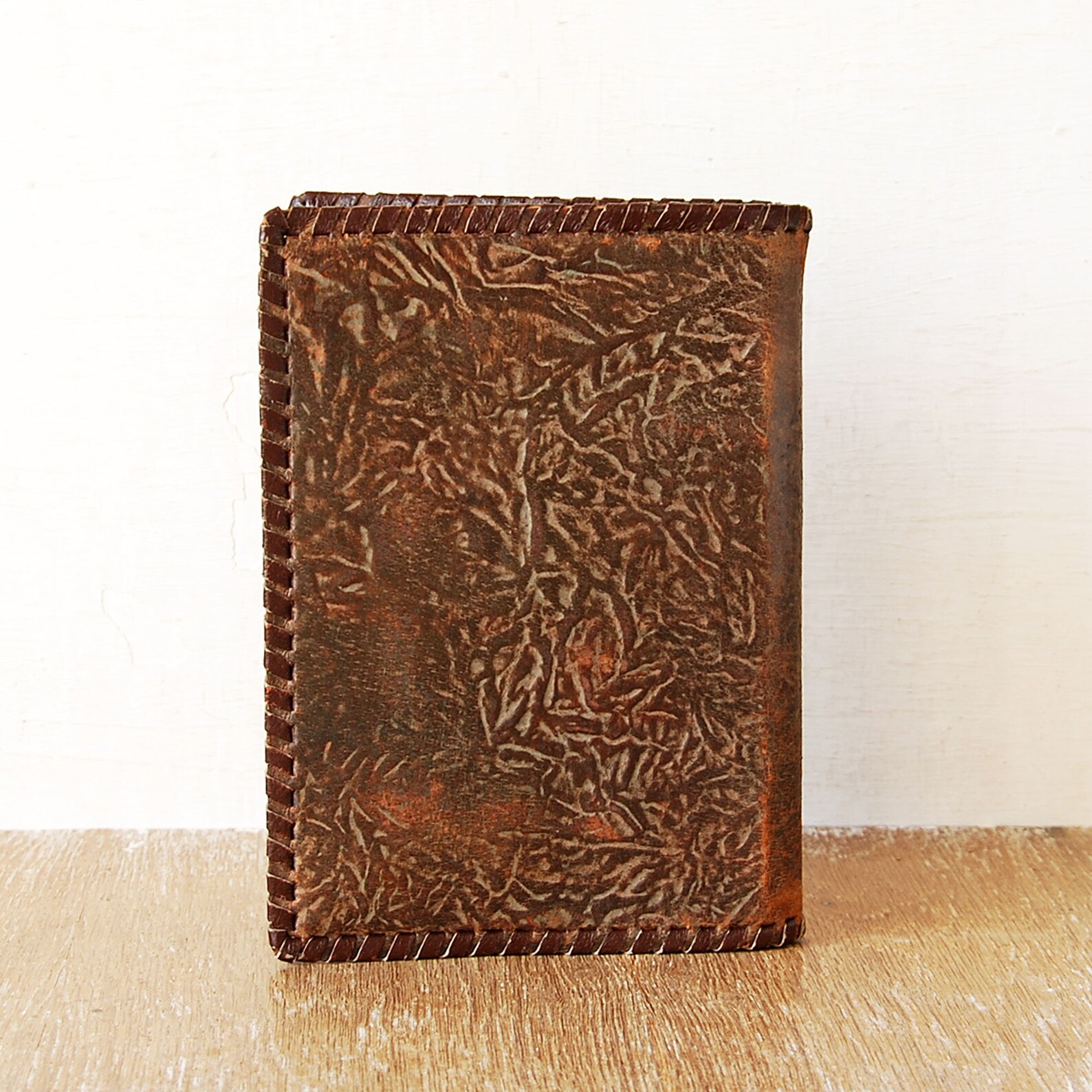 Vintage Tooled Leather Book Cover Luxury Handmade Books Etsy