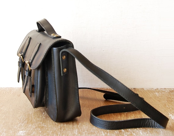 Black satchel bag hot sale