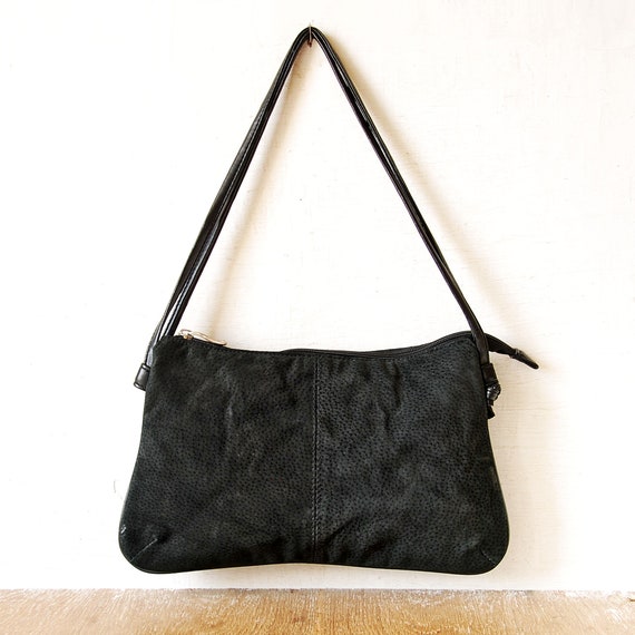 Black suede chain strap tote bag | River Island