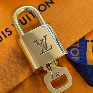 Louis Vuitton Padlock and One Key 307 Lock With Box Brass 