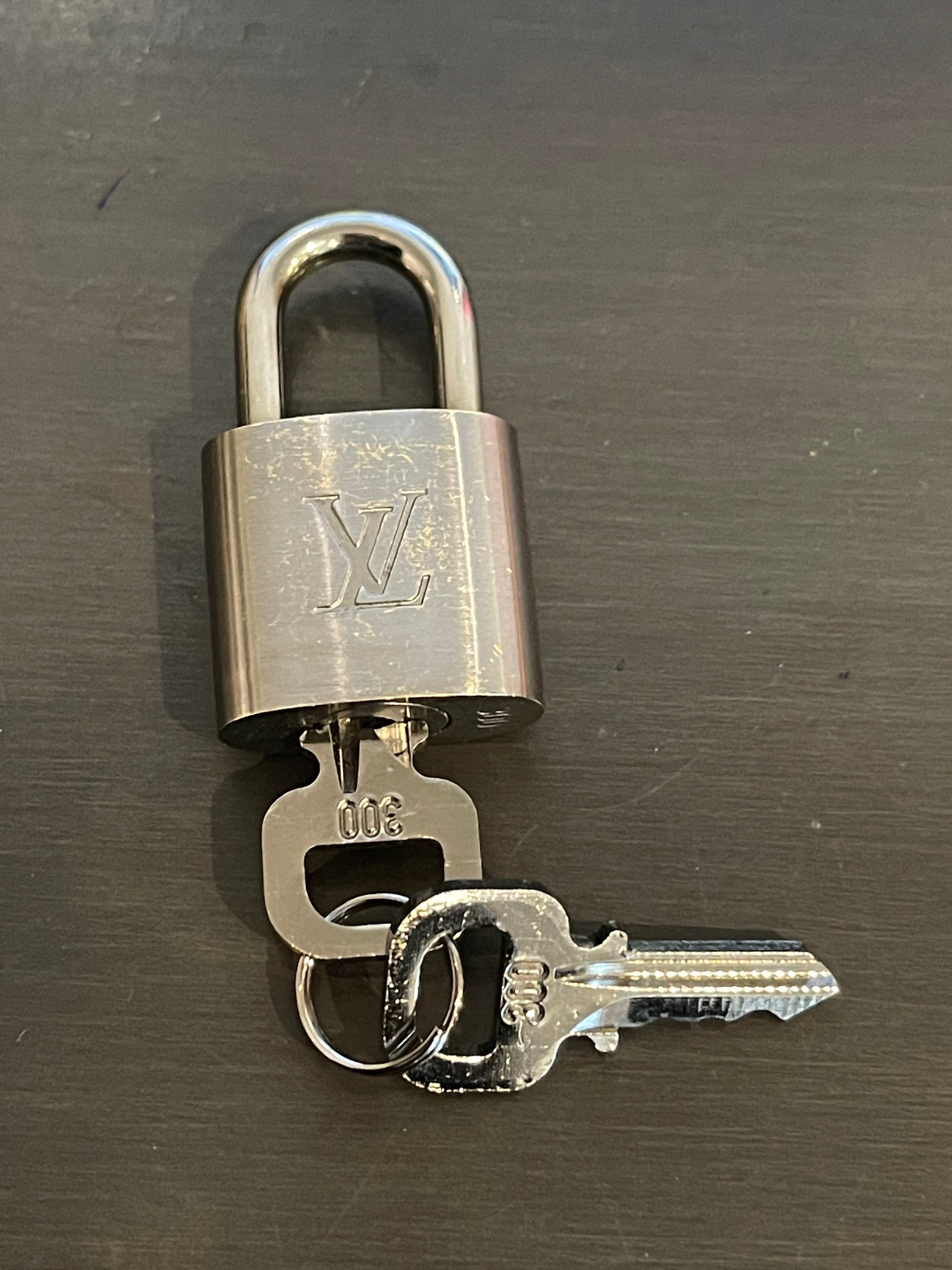 Louis Vuitton Padlock and 2 Keys Silver Bag Charm