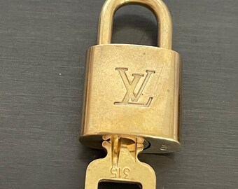 Pinkerly Special Louis Vuitton padlock and one key #315 lock brass #10694