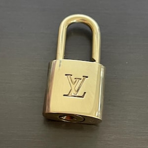 Cadeado Louis Vuitton e fechadura SEM CHAVE #318 latão #11506