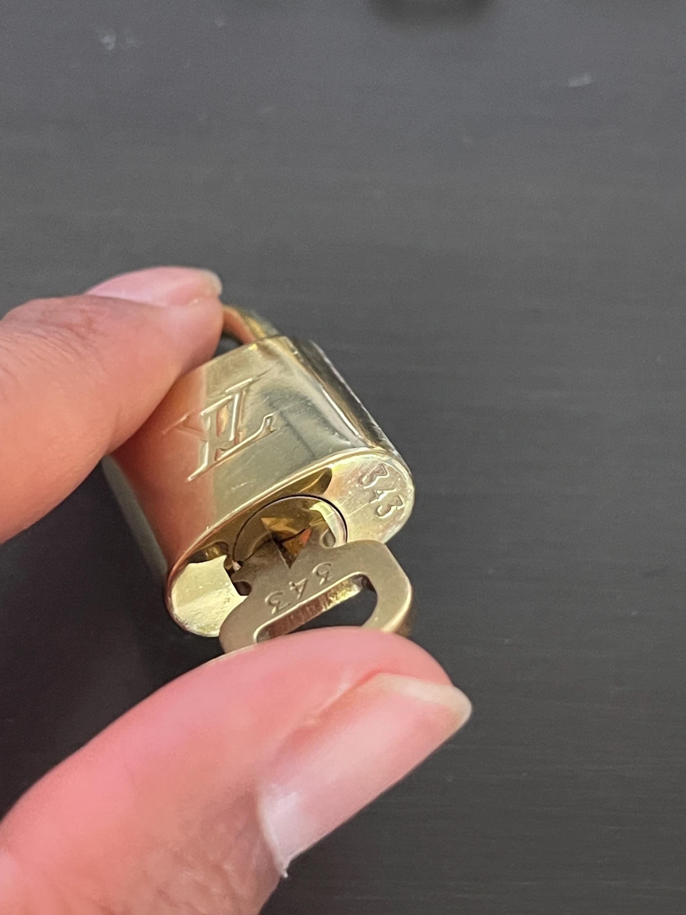 Pinkerly Special Louis Vuitton Padlock and One Key #343 Lock Brass