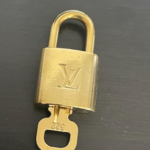Cadeado especial Louis Vuitton Pinkerly e CHAVE #322 fechadura latão