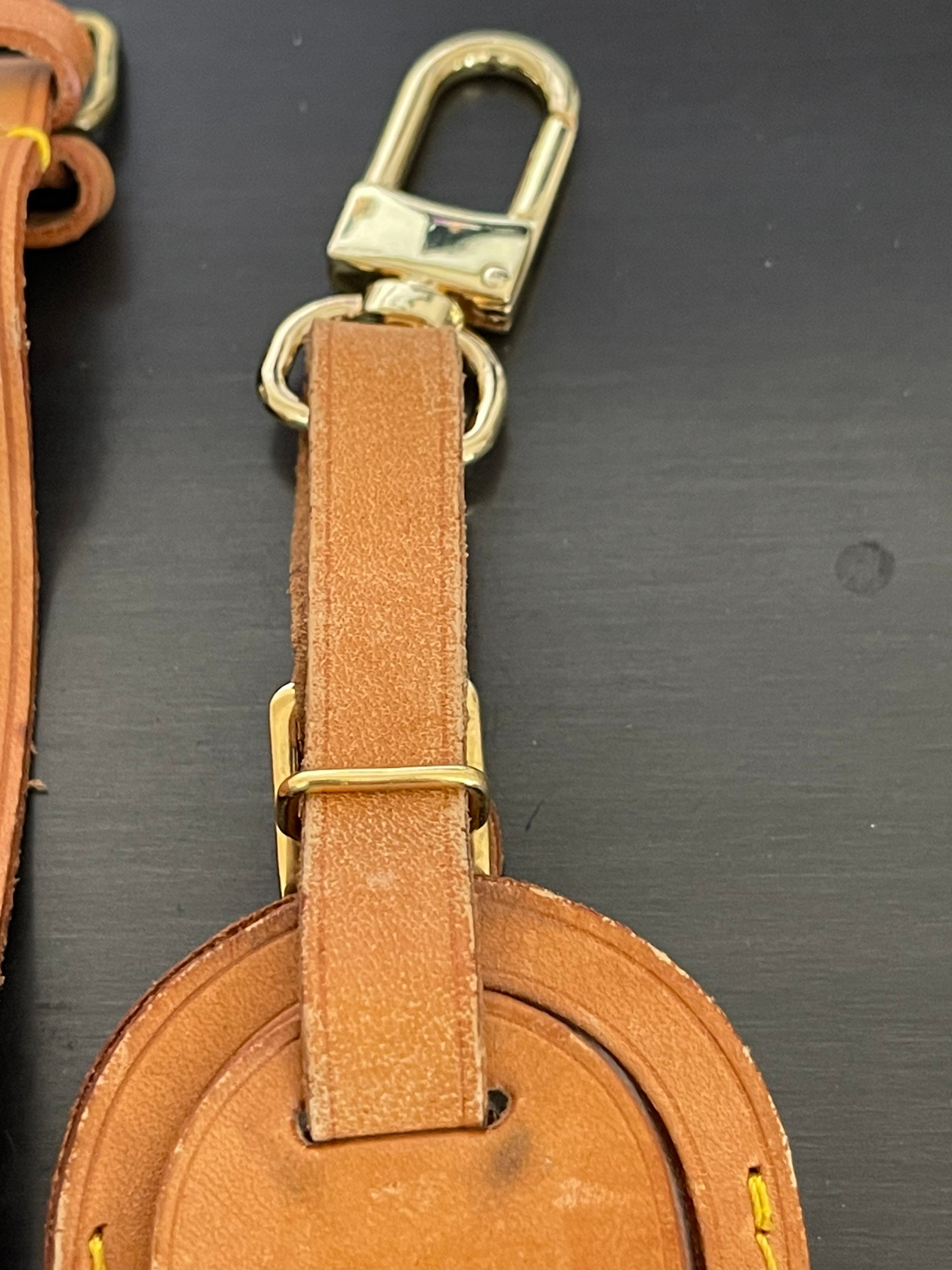 Louis Vuitton Vachetta Leather Luggage Name Tag & Strap Holder Louis Vuitton