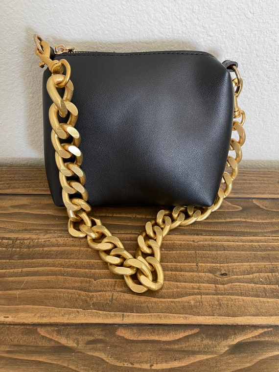 Pinkerly Matte 24 Chunky Matte Gold Purse Chain Funky Bling Thick