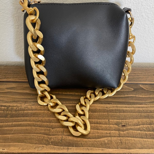 Gold Chain Purse Etsy