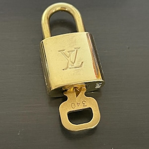 Cadeado especial Louis Vuitton Pinkerly e uma chave #340 fechadura latão