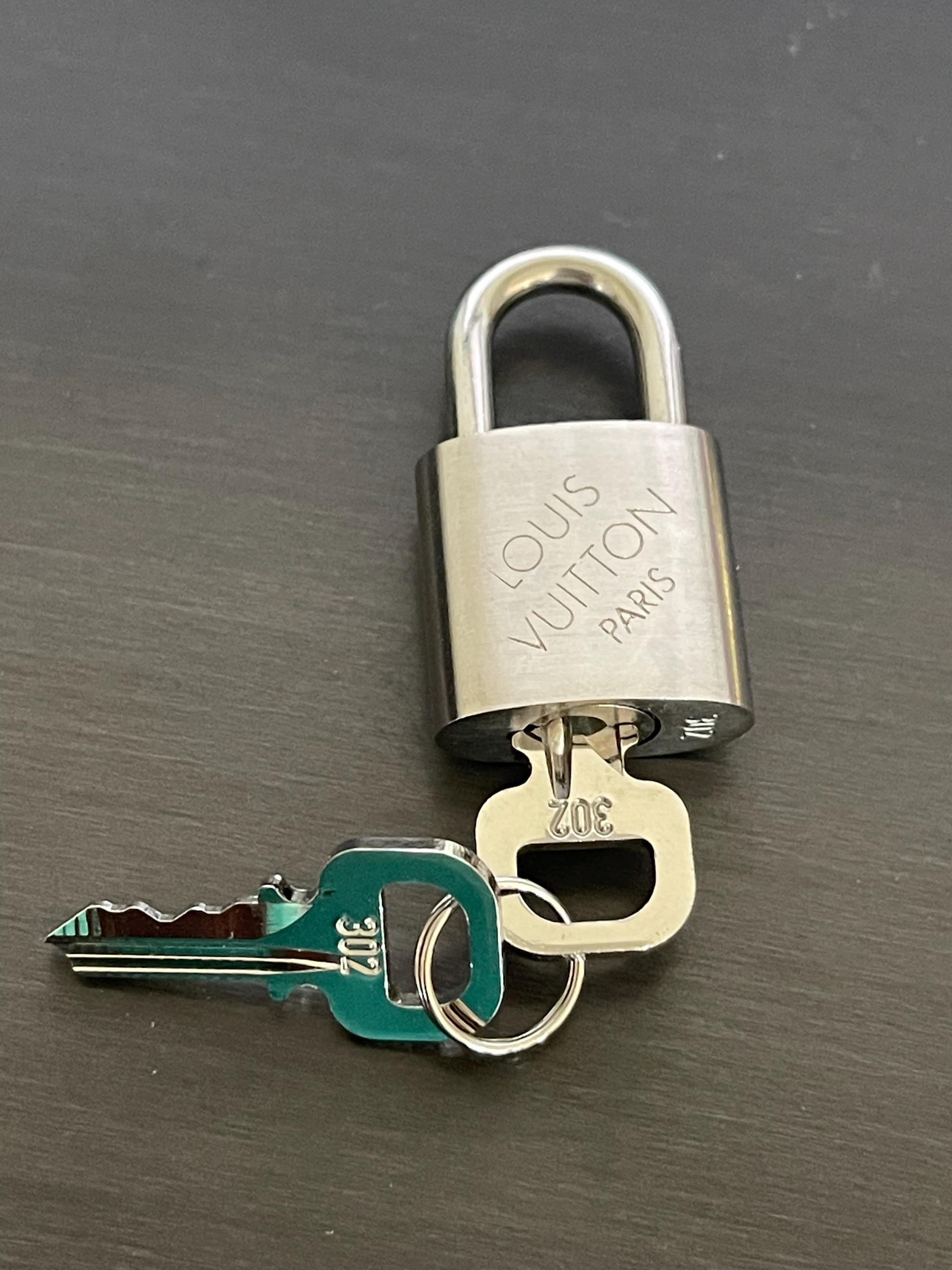 Louis Vuitton Padlock and Two Keys #302 Bag Charm Lock Silver