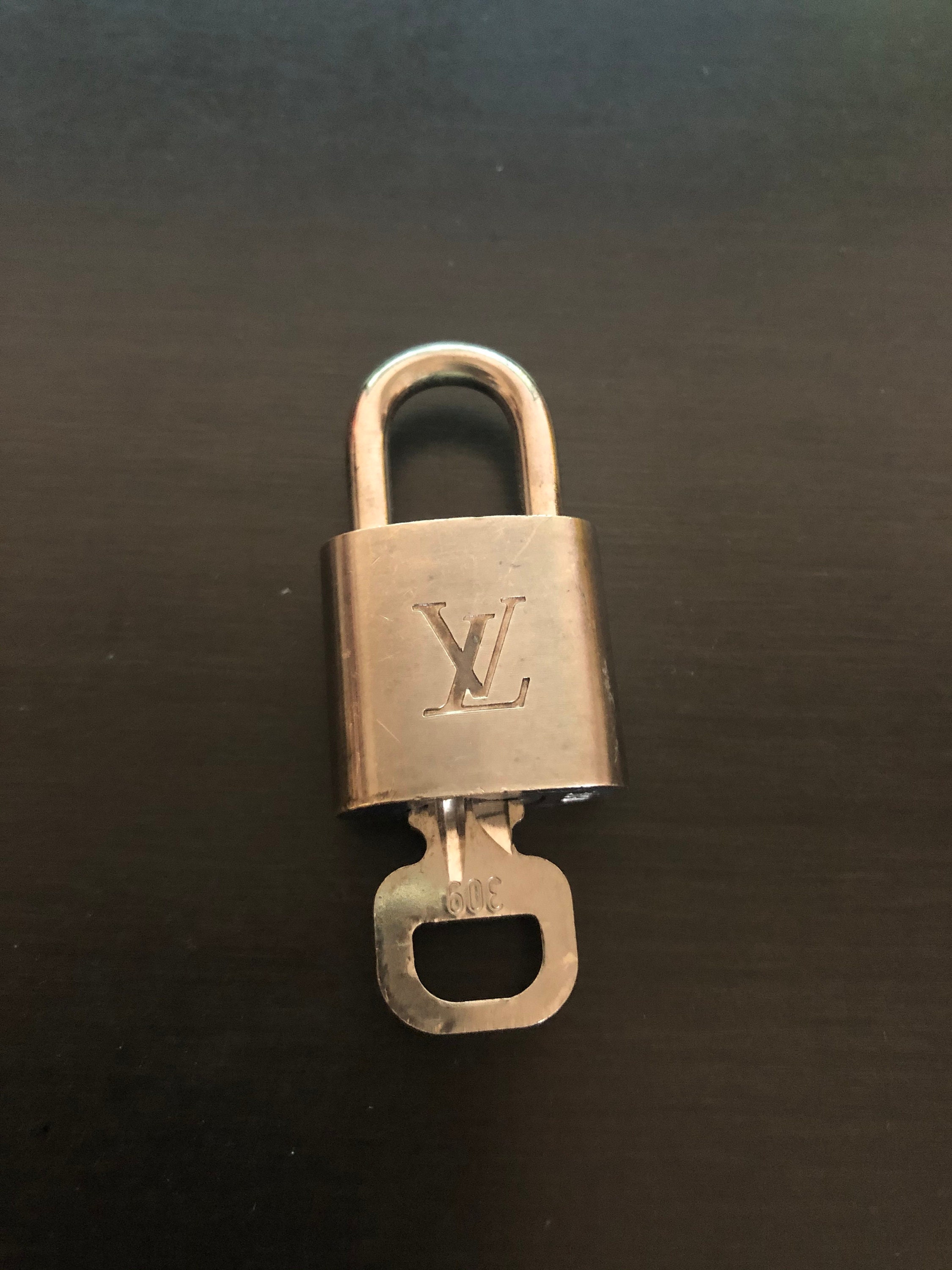 Louis Vuitton Padlock And 2 Keys Silver Bag Charm Number 309/310