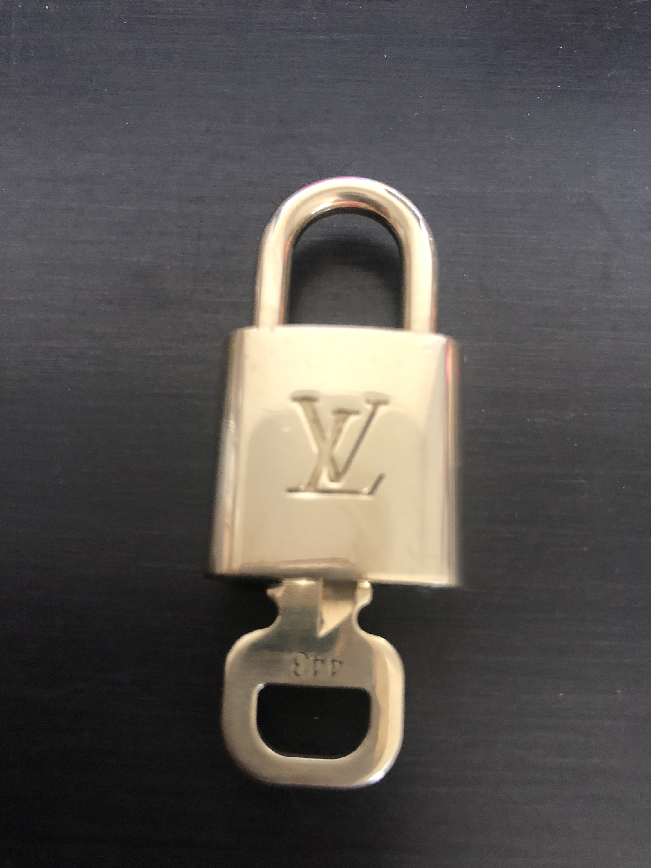 Louis Vuitton Padlock and One Key 443 Lock Brass 