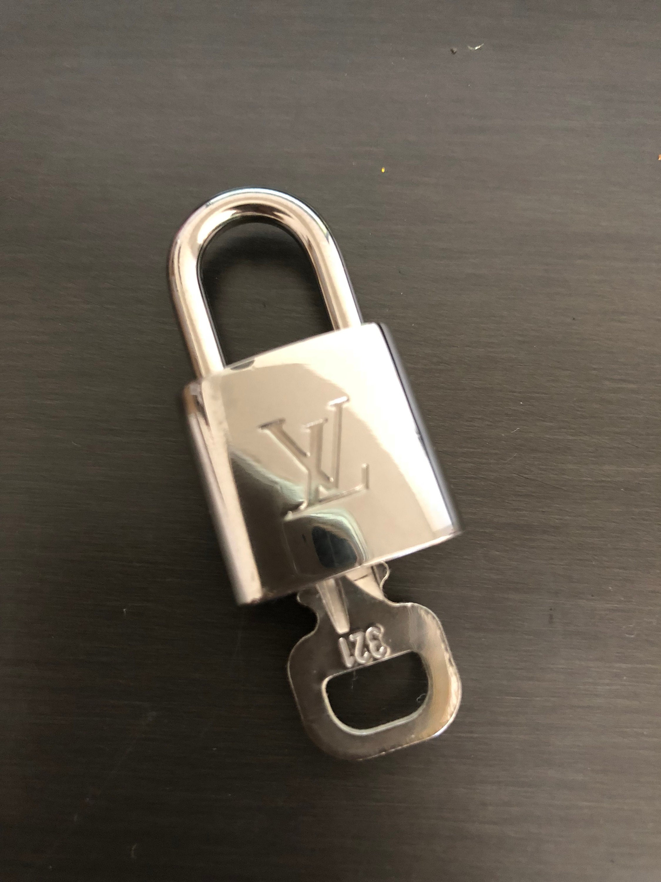 Vuitton Padlock and One Key 321 Bag Charm Lock Silver Etsy Canada