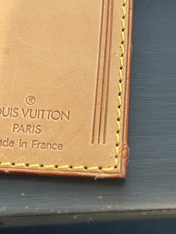 Louis Vuitton Vachetta Leather Luggage ID Tag Name Tag and 