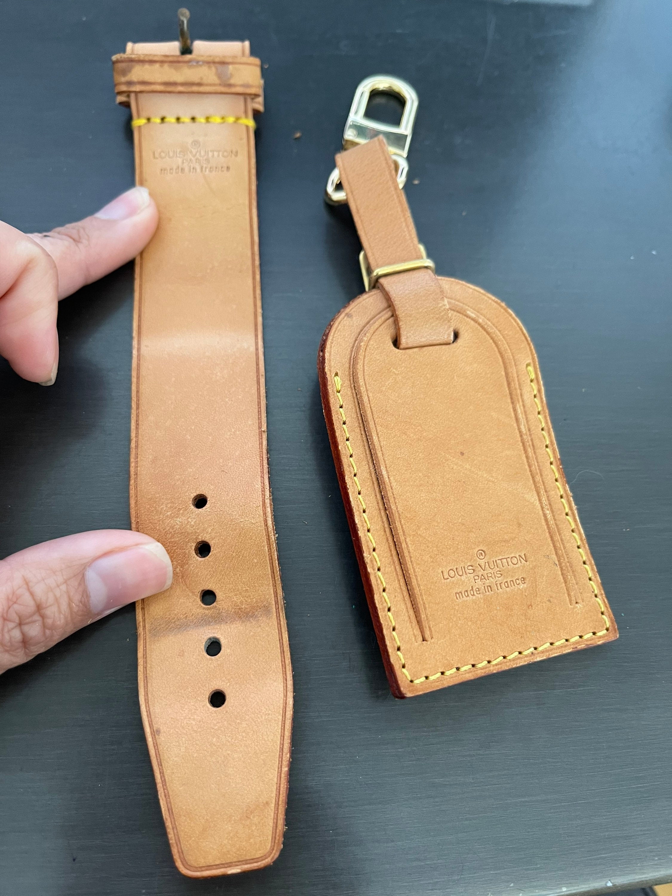 LOUIS VUITTON Vachetta Leather Luggage Tag 11990