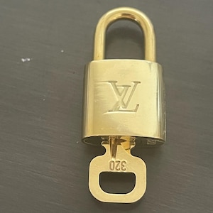 Cadeado especial Louis Vuitton Pinkerly e uma chave nº 320 latão
