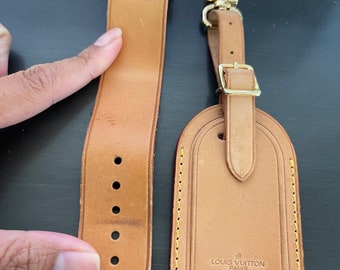 Louis Vuitton Luggage Name Tag and Handle Keeper Strap