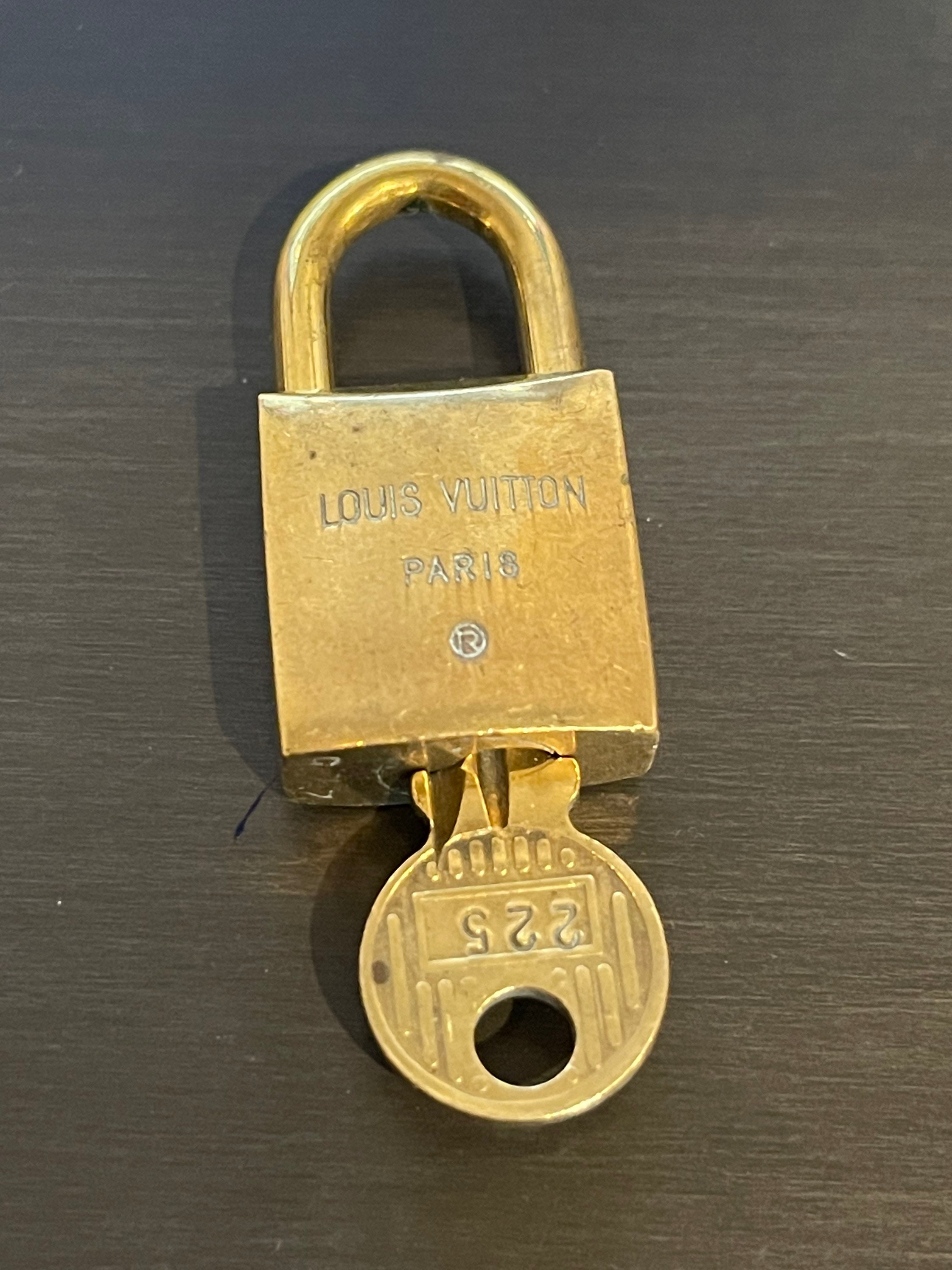 Louis Vuitton Shiny Brass Padlock And Key