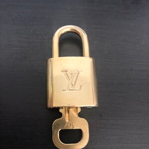 Louis Vuitton Brass Padlock and Key 307 - Bags of CharmBags of Charm
