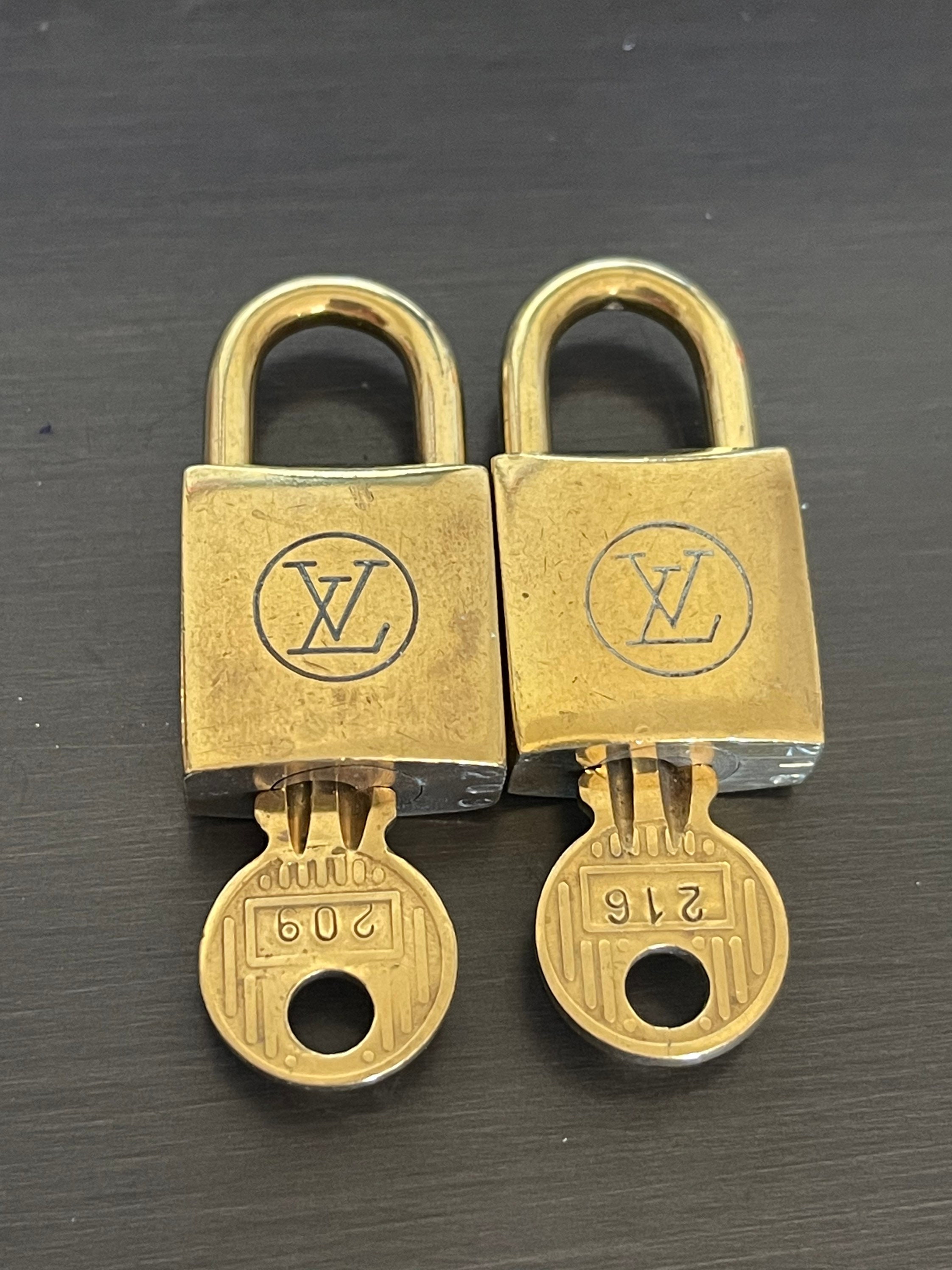 Louis Vuitton padlock and key set 3pcs