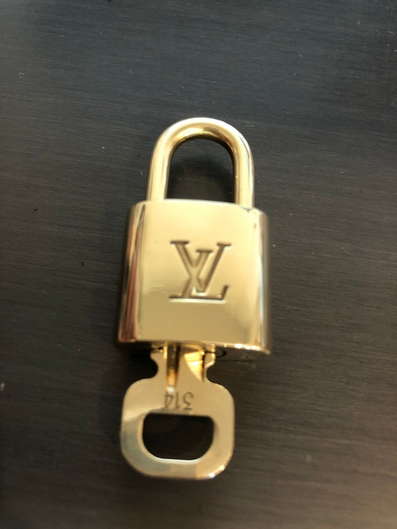 Louis Vuitton padlock and one key #314 lock brass