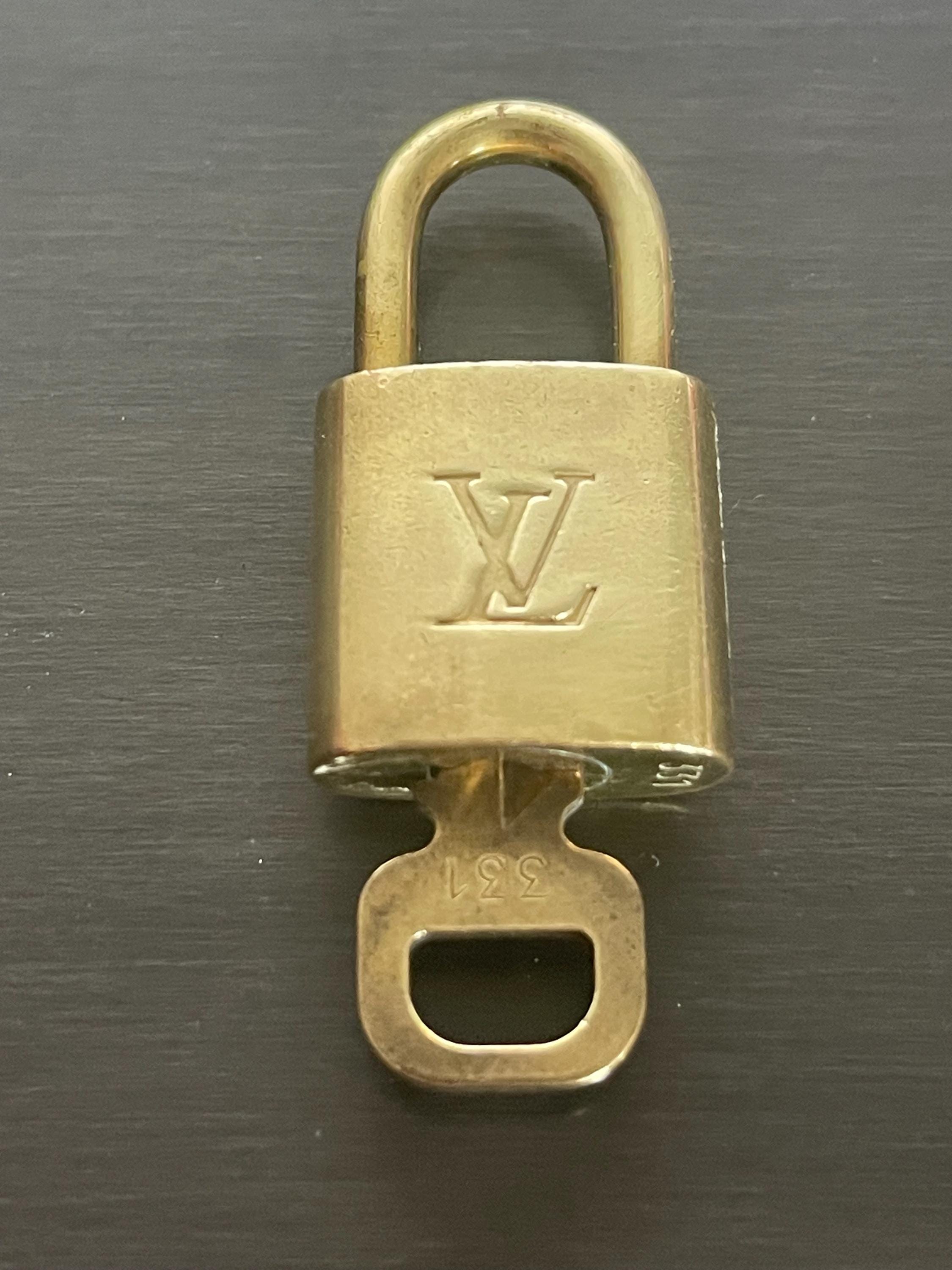 Pinkerly Special Louis Vuitton Padlock and One Key #331 Lock Brass
