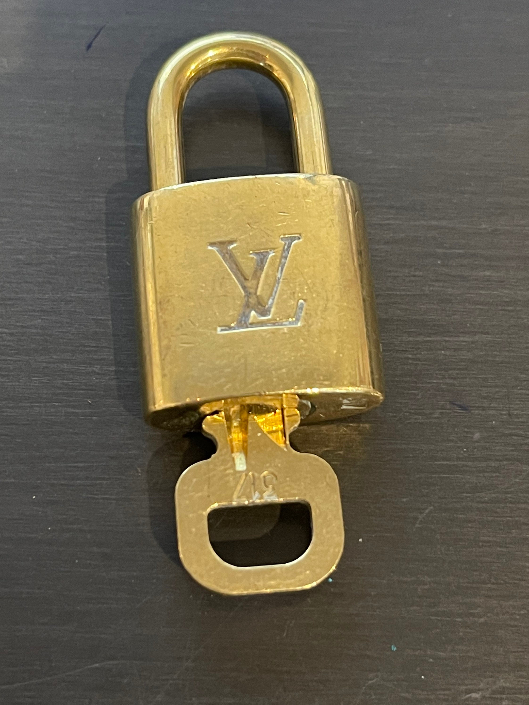 Louis Vuitton Padlock & 2 Keys Bag Charm Number 320