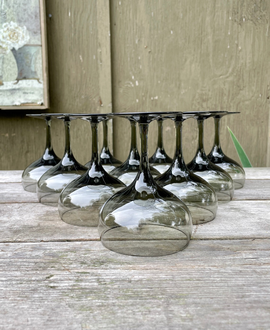 Set/10 Swedish ORREFORS vintage champagne coupe glasses / Etsy