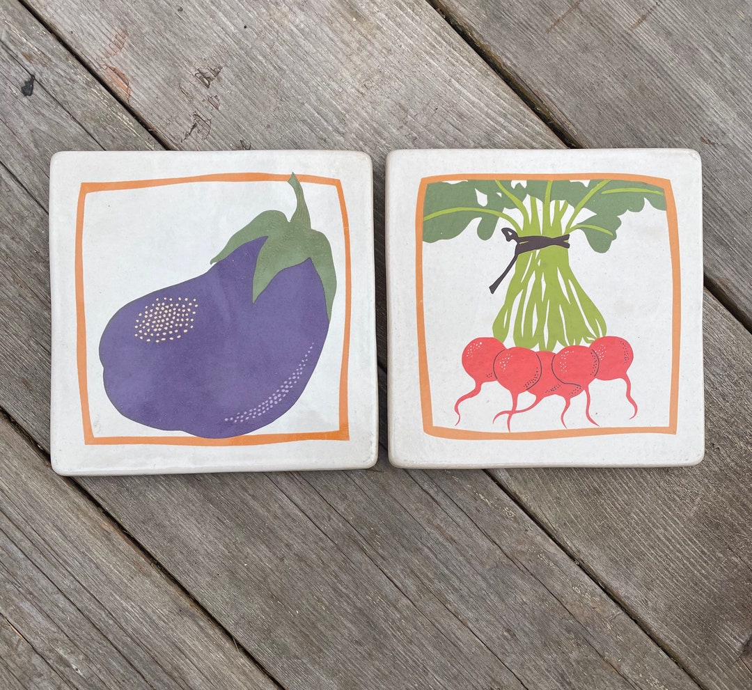 2 Vintage Fun Sassafras Enterprises 6x6 Hanging Kitchen Etsy