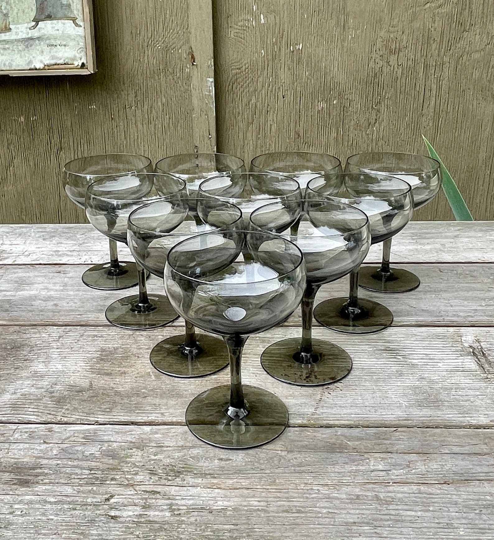 Set/10 Swedish ORREFORS vintage champagne coupe glasses / Etsy