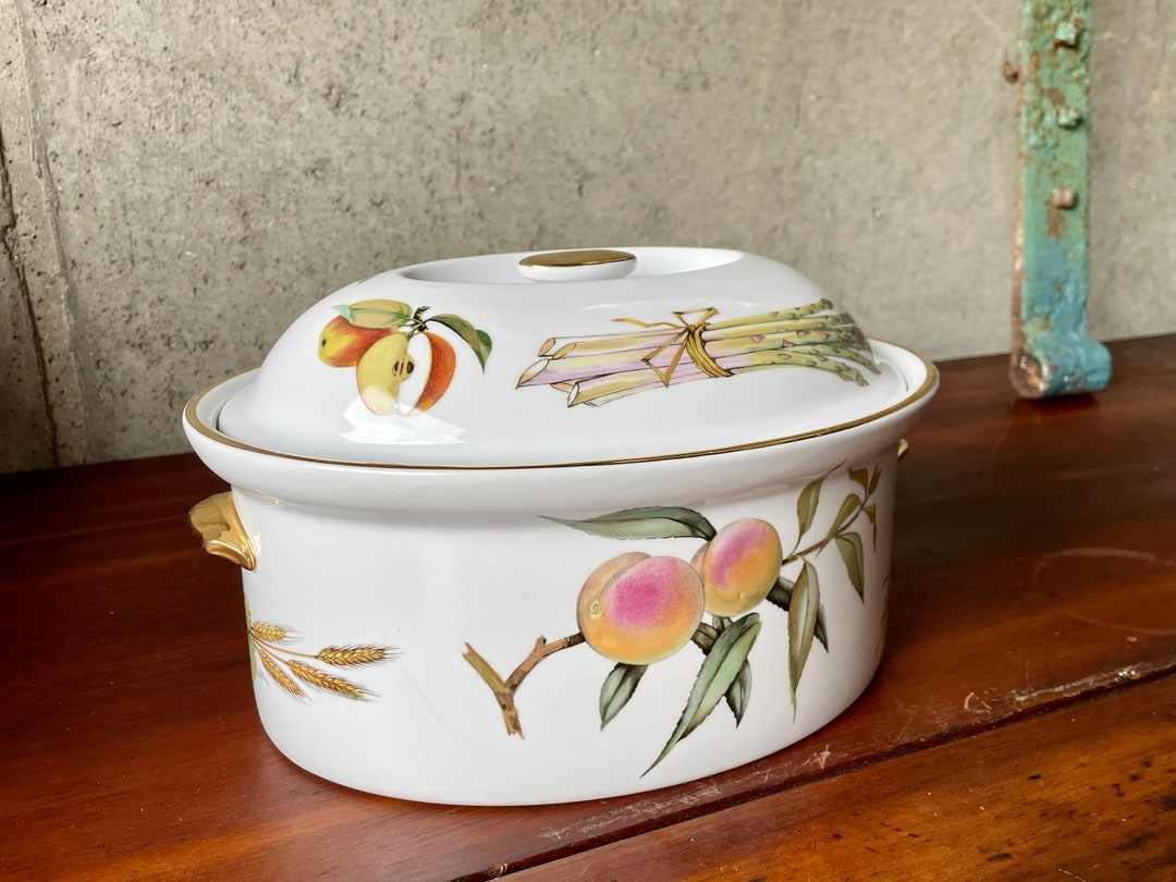 ROYAL WORCESTER Evesham Vale Large Covered Serving Dish 1961 Etsy