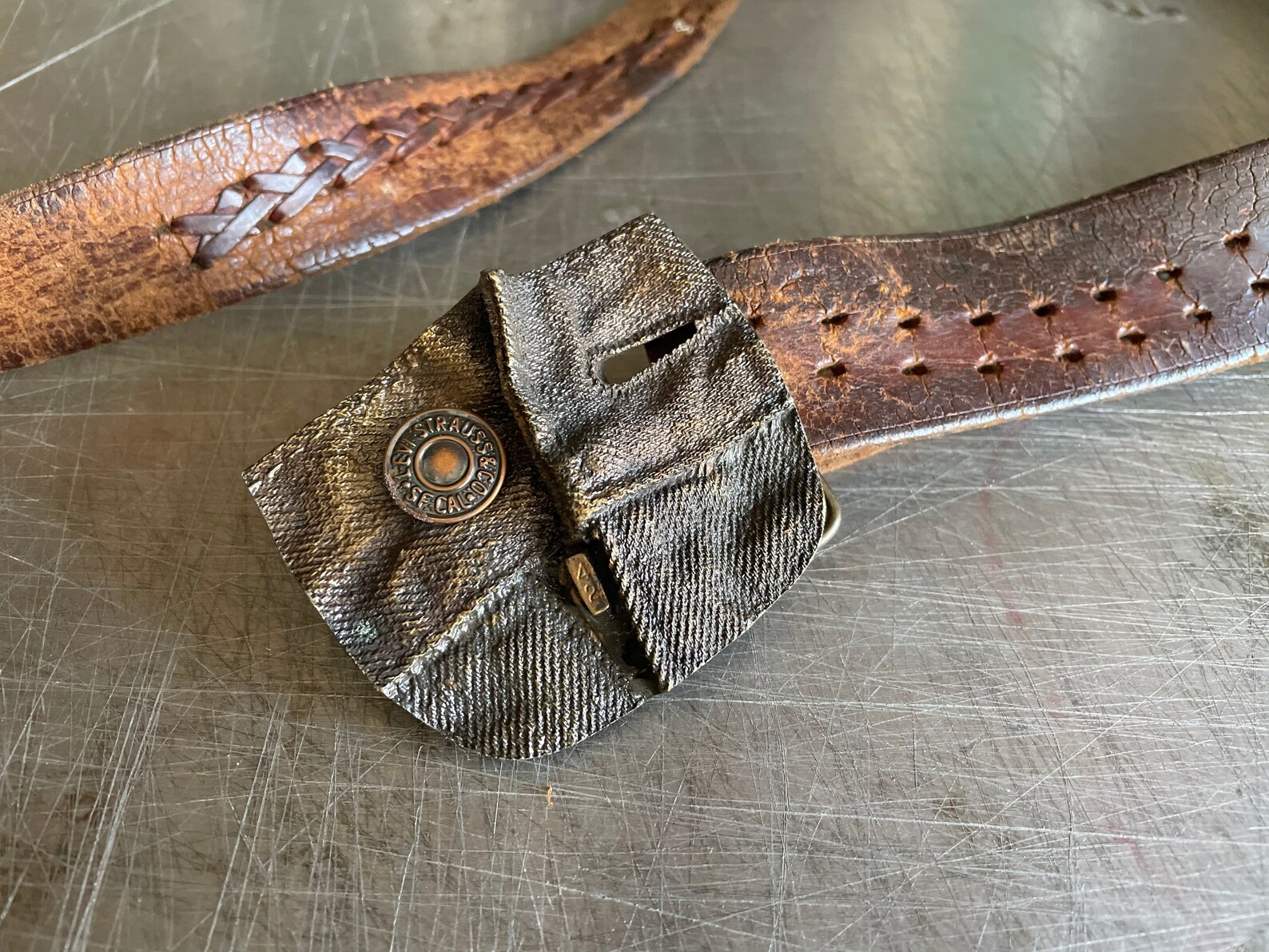 Vintage 1976 Levi Jeans belt buckle solid brass signed Etsy