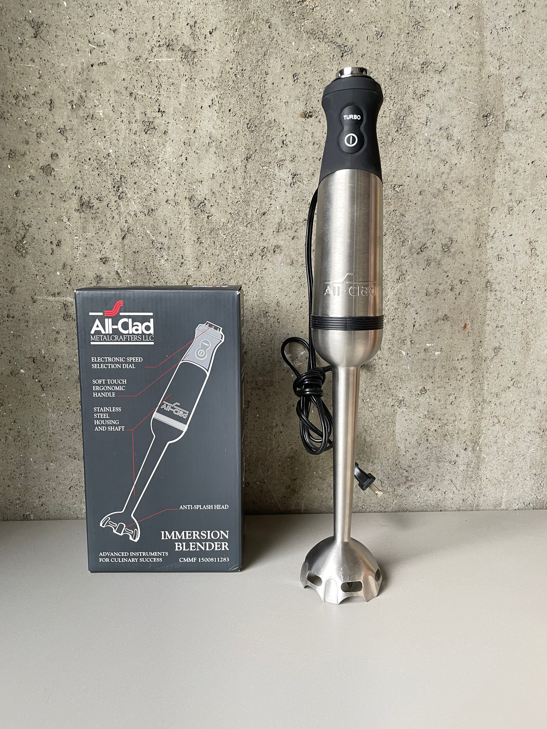 New ALL CLAD 18 Immersion Blender W/ Turbo Adjustable Speed Dial Mod  1500811283 