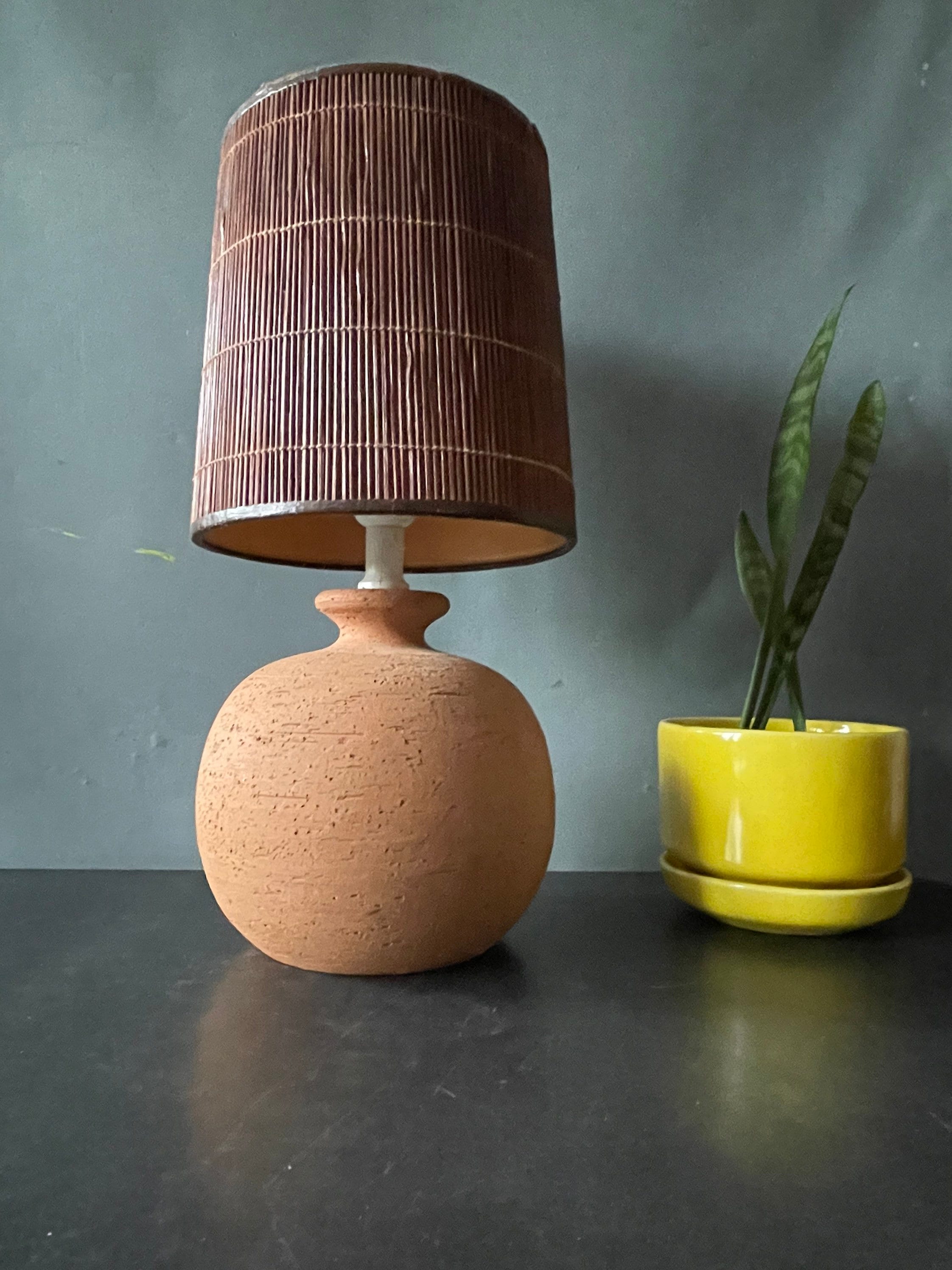 Vintage clearance terracotta lamp