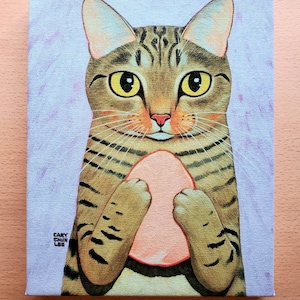 Turkey Ham Cat Art Canvas Print