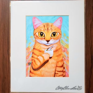 Sushi Cat Art Print