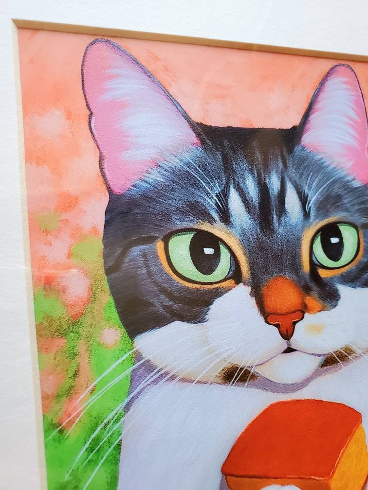 Cat Cornbread Cornbread Cat Art Print - Etsy