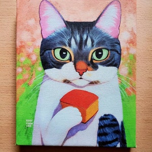 Cornbread Cat Art Canvas Print