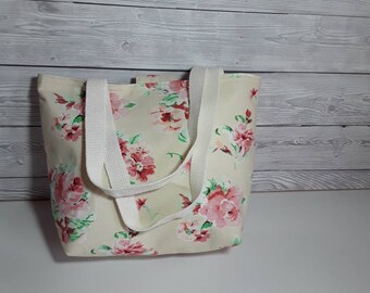 Small tote, Handbag, Reversible Lunch bag, Christmas gift, Gift for her, Vegan