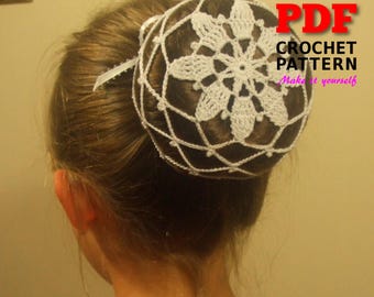 Crochet Bun Cover Pattern | Crochet pattern | Crochet Ballerina Bun cover
