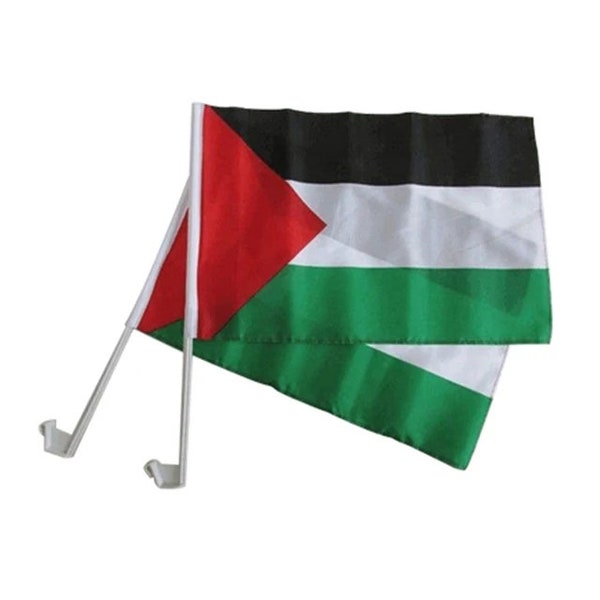 Palestine Flag For Car Window - 12x18in